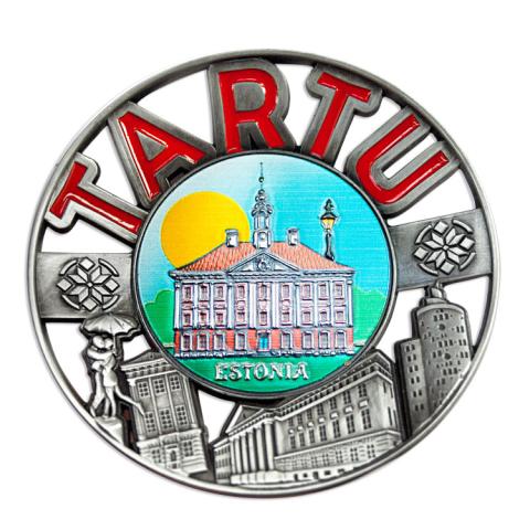 Ümmargune metallist magnet Tartu