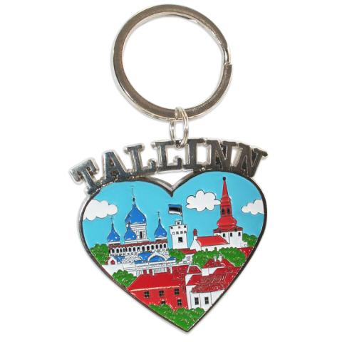 Võtmehoidja metallist  süda -  Tallinn