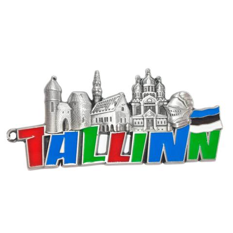 Metallist magnet värviline Tallinn