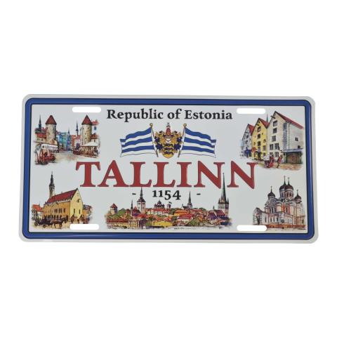 Plekist plaat Tallinna vanalinn