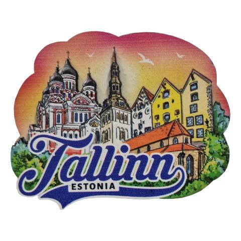 Puidust magnet Tallinna Vanalinn 