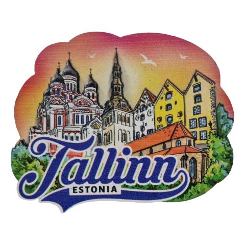 Puidust magnet Tallinna Vanalinn