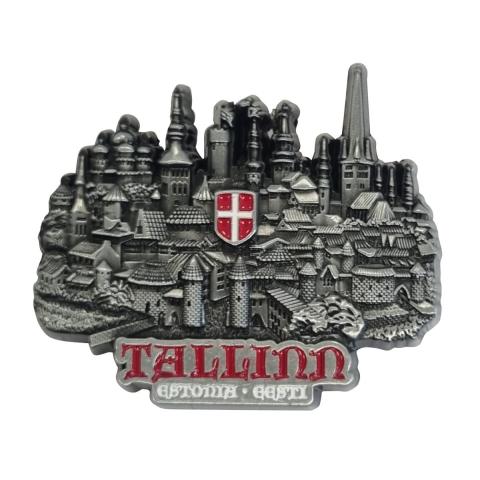 Metallist magnet Tallinna panoraam vapiga 