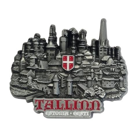 Metallist magnet Tallinna panoraam vapiga