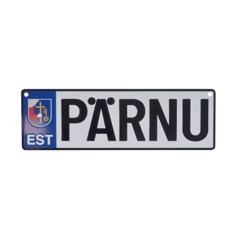 Plekist plaat numbrimärk Pärnu