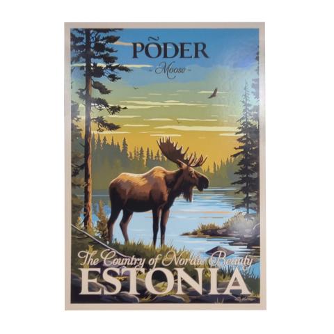 Poster põdraga