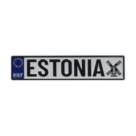 Plekist magnet plaat Estonia veskiga