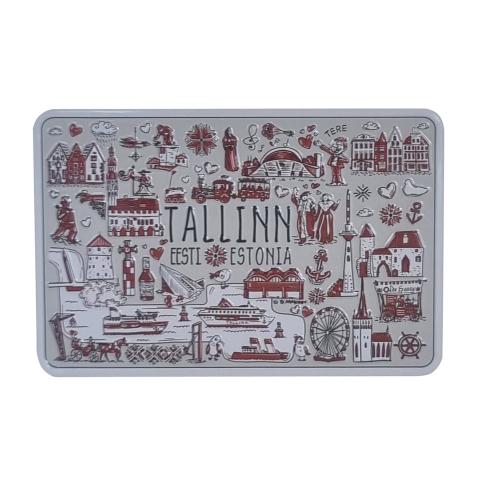 reljeefne magnet Tallinna sümbolid