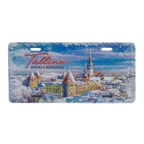 Plekist magnet plaat  talvine Tallinn