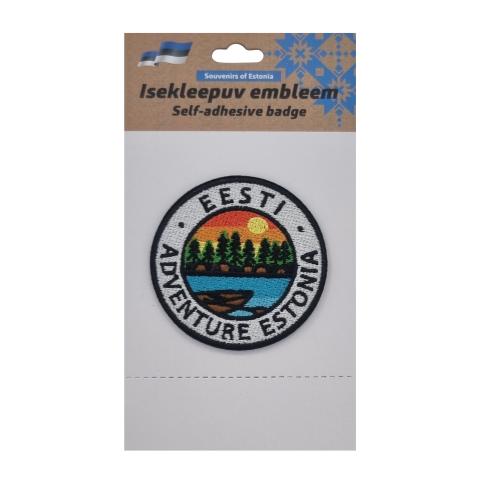 Embleem paadiga - ümmargune