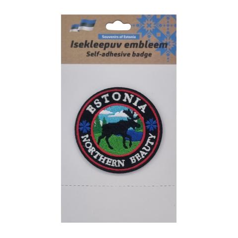 Embleem põdraga - ümmargune