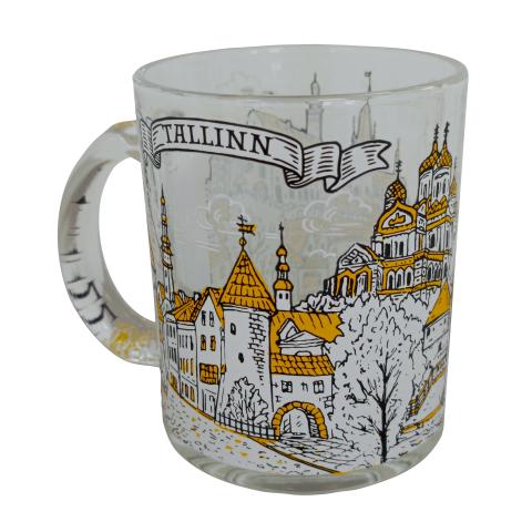 Klaasist kruus Tallinna panoraam